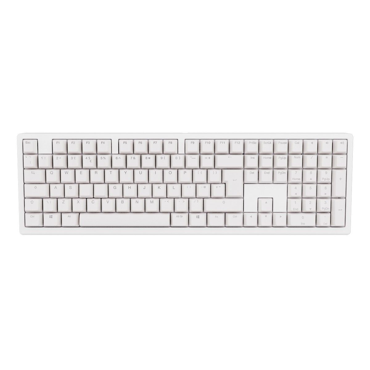 Ducky Zero 6108 Pure White Wireless Gaming Keyboard - MX2A Brown_2