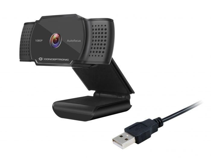 CONCEPTRONIC AMDIS06B 1080P Full HD Autofocus Webcam with Microphone, 2K Interpolated, 80 x 33 x 115 mm_4