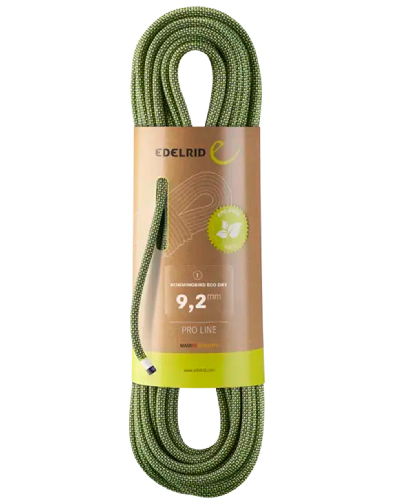Hummingbird eco dry rope 9 2mm 60m-night-citrus EDELRID