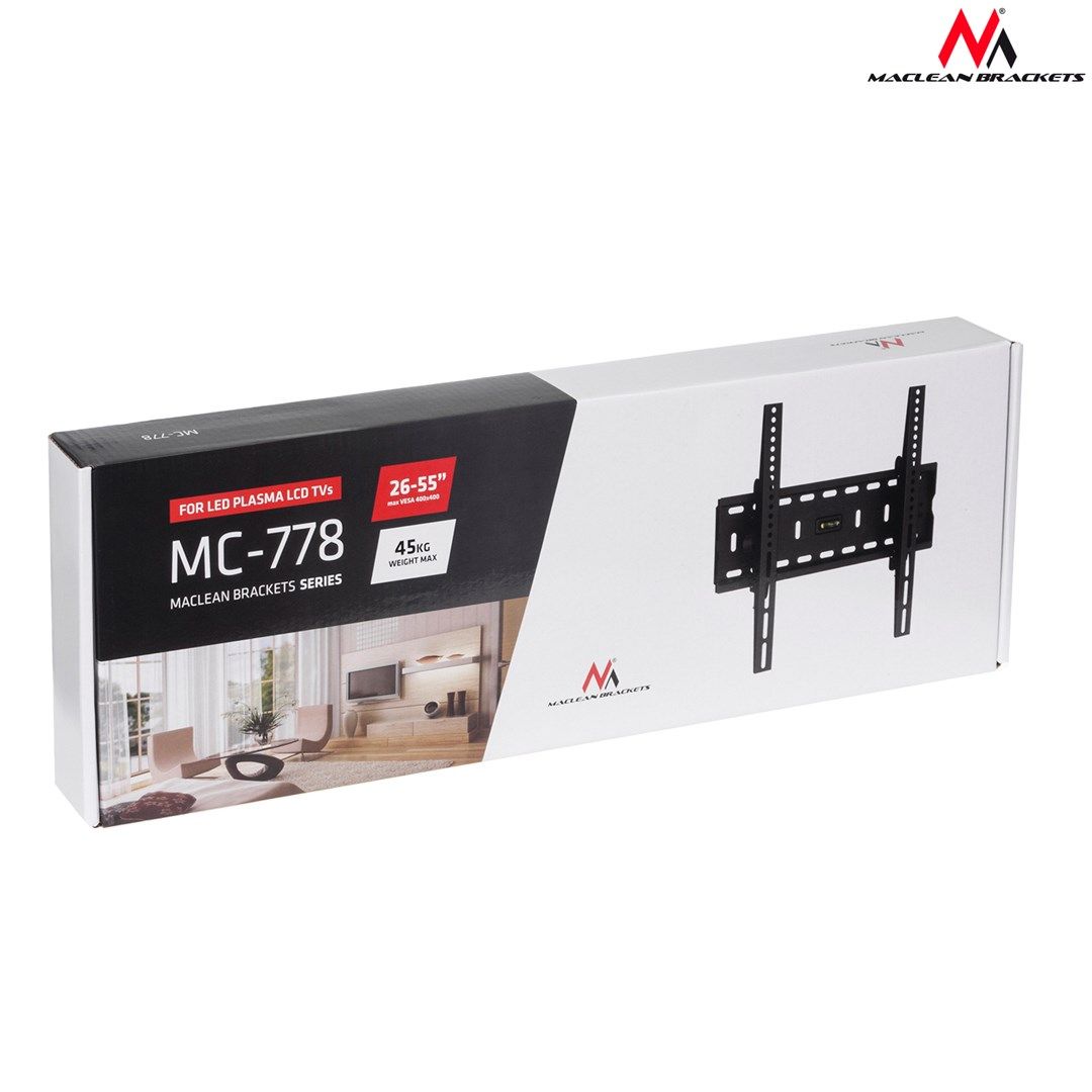 Maclean MC-778 TV mount 139.7 cm (55 ) Black_9