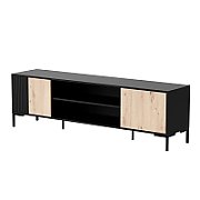 Cama RTV cabinet MERCI RTV cabinet 180 x 40 x 53.5 cm black/oak artisan_1