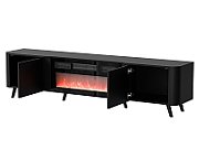 Cama Volare RTV cabinet 200 x 39 x 49 matte black + fireplace_1