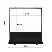 Maclean Portable Projection Screen  Compact  Floor-Standing  86   4:3  MC-963_2