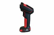 Scanner: Tethered. Ultra rugged/industrial. 1D, PDF417, 2D, XR (FlexRangeâ„¢) focus, with vibration. Red Scanner (cables not included)