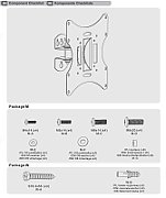 Maclean MC-501A Universal Wall TV Bracket 23-42  uo to 30kg vesa 200x200 Black_3