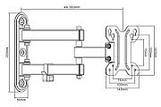 Maclean MC-740 TV mount 13-23  Maclean MC-740 30kg  max vesa 100x100_3