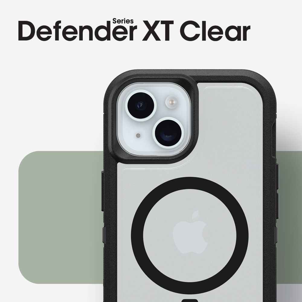 OB DEFENDER XT CLEAR APPLE/IPHONE 15/14/13 DARK SIDE CL/BLK_5