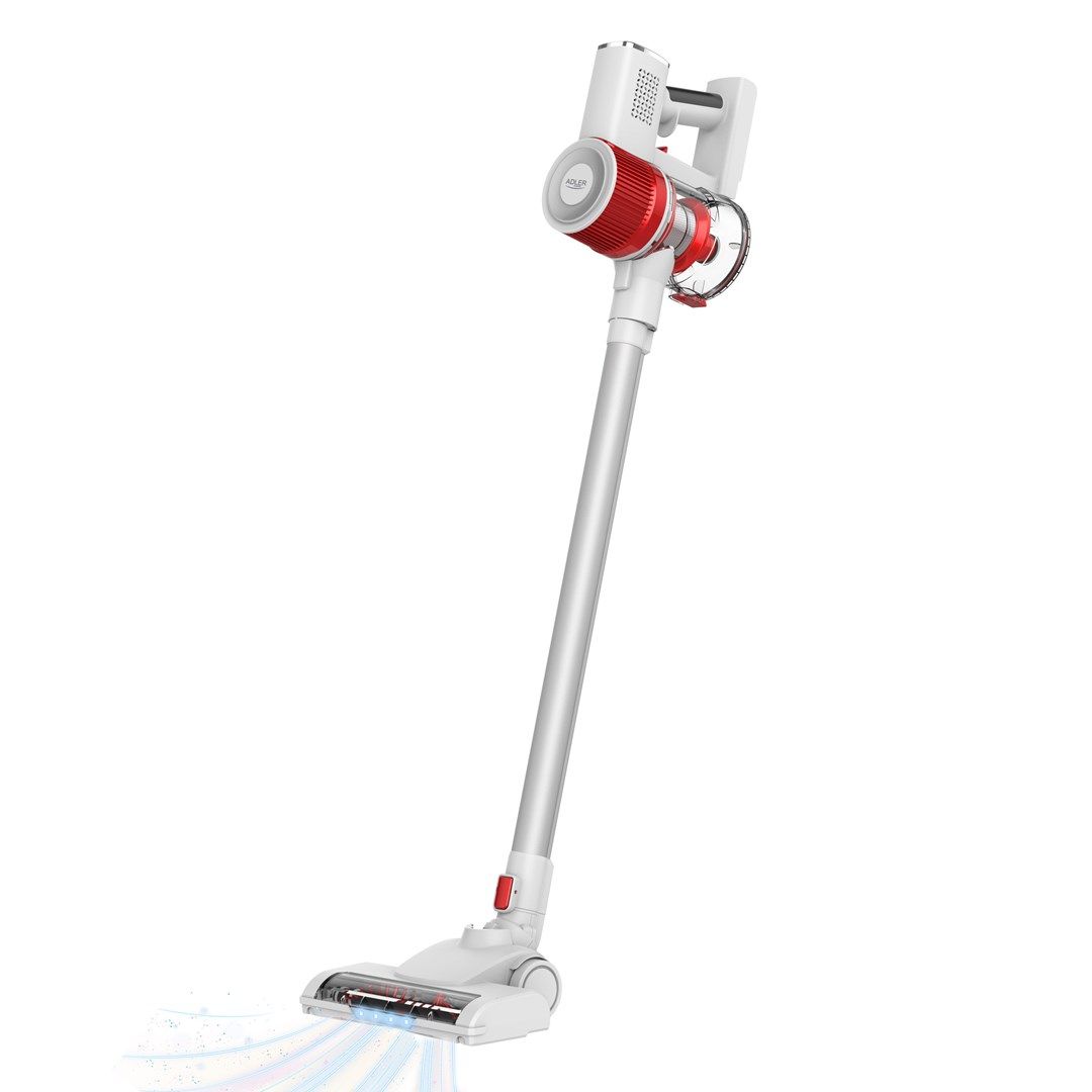 Adler Vacuum Cleaner | AD 7051 | Cordless operating | 300 W | 22.2 V | Operating time (max) 30 min | White/Red_2