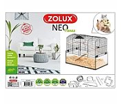 ZOLUX Neo Panas small cage with glass litter box- black_2