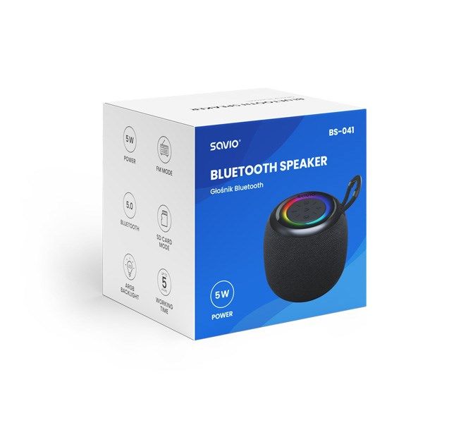 SAVIO BS-041 Bluetooth Speaker 5W  black_3