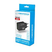 Esperanza EZC107K mains charger 36W Black_6