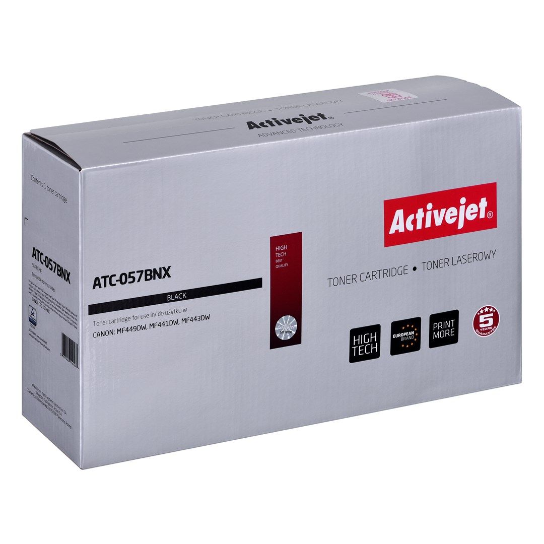 Activejet ATC-057BNX Toner (replacement for Canon CRG-057HBK; Supreme; 10000 pages; black) WITH CHIP_2