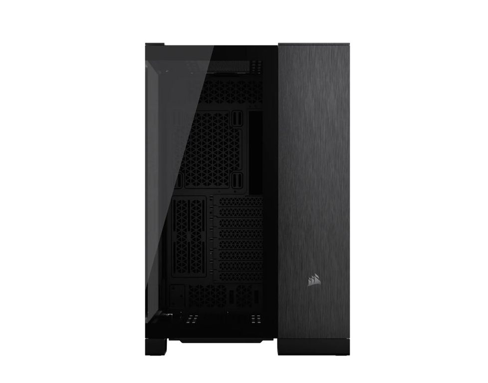 Carcasa CORSAIR 6500X Mid Tower DUAL CHAMBER NEGRU/OBSIDIAN ALUMINIUM, Tempered Glass, Sloturi Expansiune 8 orizontal + 3 vertical, Drive Bays: 2x3.5