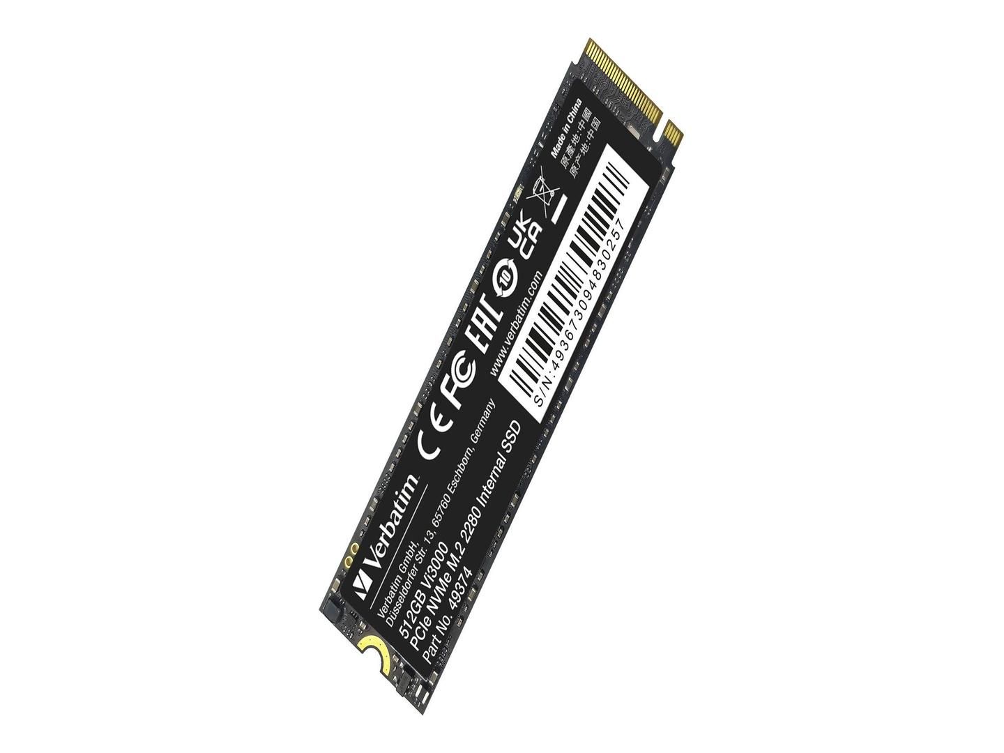 SSD Verbatim Vi3000 512 GB PCIe 3.0 x4 M.2 2280