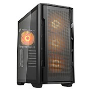 COUGAR | Uniface RGB Black | PC Case | Mid Tower / Mesh Front Panel / 4 x 120mm ARGB Fans / TG Left Panel / Black_1