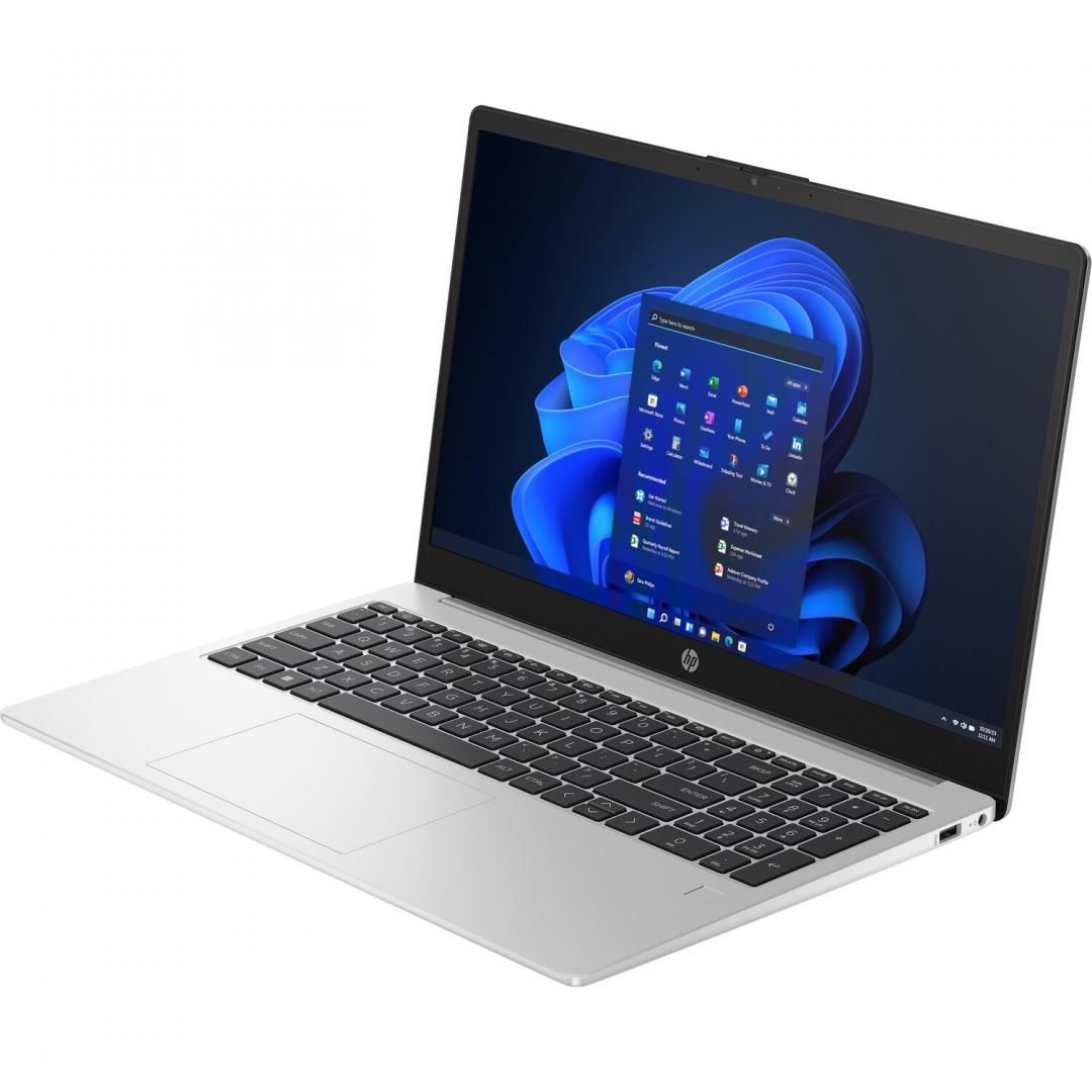 Laptop HP 250 G10 cu procesor Intel Core i5-1334U 10-Core (1.3GHz, up to 4.6GHz, 12MB), 15.6 inch FHD, Intel UHD Graphics, 16GB DDR4, SSD, 512GB PCIe NVMe, Windows 11 Pro 64bit, Turbo Silver, 1yw_3