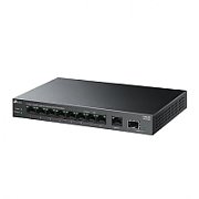 TP-LINK 5-PORT GIGABIT SWITCH LS108GP, interfata  9× 10/100/1000 Mbps RJ45 Ports (Ports 1–8 supports PoE+ output), 1× Gigabit SFP Port, porturi Standard: 802.3at/802.3af compliant,  PoE Ports: Ports 1–8, pana la 30 W PoE output per port, PoE Budget: 62 W, dimensiuni 8.2× 4.9×1.0 in (209×126×26 mm)_2