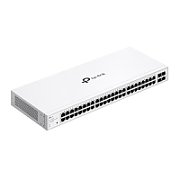 Switch TP-Link cu 48 de porturi, 48× 10/100/1000 Mbps RJ45 Ports (Auto- Negotiation/Auto MDI/MDIX), 4× Gigabit SFP Slots, capacitate switch 104 Gbps, dimensiuni 17.3×8.7×1.7 in (440×220×44 mm)_1