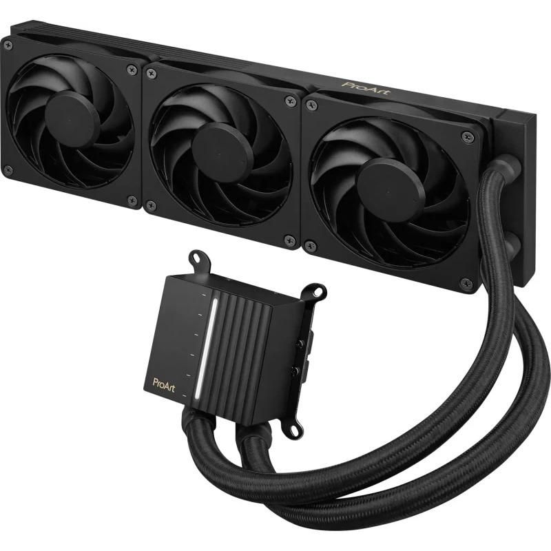 Cooler Procesor ASUS PROART LC 360, marime radiator 394mm, 3x120mm, viteza ventilatoare 800-2000 RPM +/- 10%, Suport AMD: AM5 AM4, suport INTEL: LGA 1700/1200/115x_3