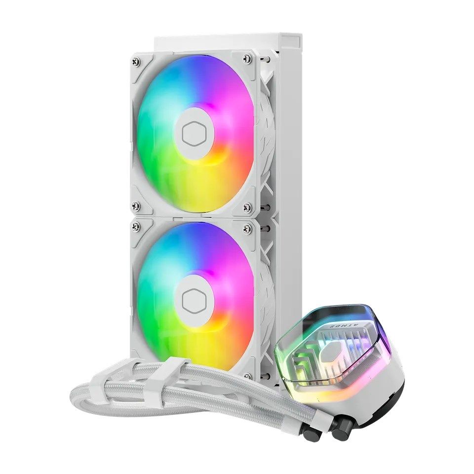 COOLER MASTER CHŁODZENIE WODNE MasterLiquid 240 Atmos ARGB White_3