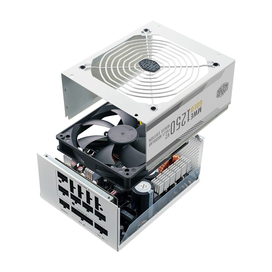 COOLER MASTER ZASILACZ MWE Gold V2  FM 1250W ATX3.0 A/EU-White_2