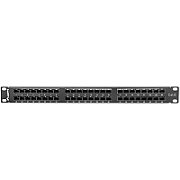 PATCH PANEL 48 PORT 1U 19  CAT6 FTP SHIELDED BLACK LANBERG_1