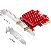 Express Adapter Cudy Wi-Fi 6E PCI AX5400_3