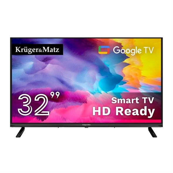 Telewizor Kruger&Matz 32" HD Google TV   DVB-T2/S2/T/C   H.265 HEVC_2