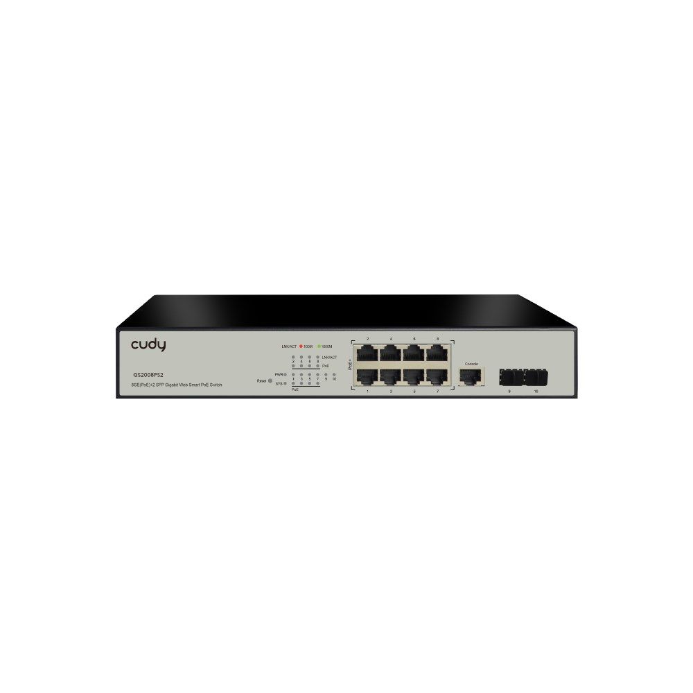 Switch Cudy GS2008PS2, 8 porturi 10,100,1000 Mbit/s
