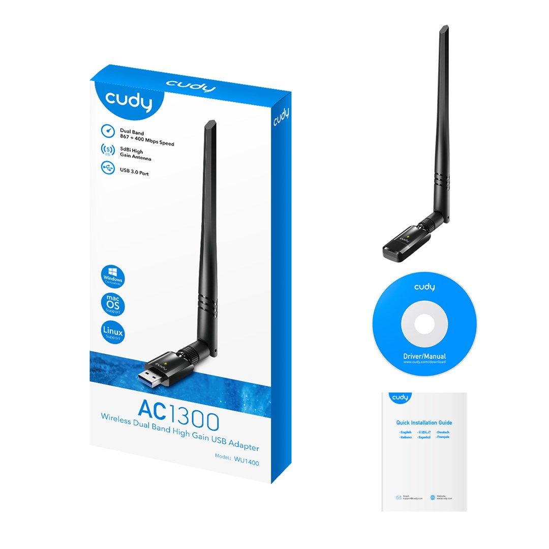 Cudy WU1400 network card WLAN 867 Mbit/s_2