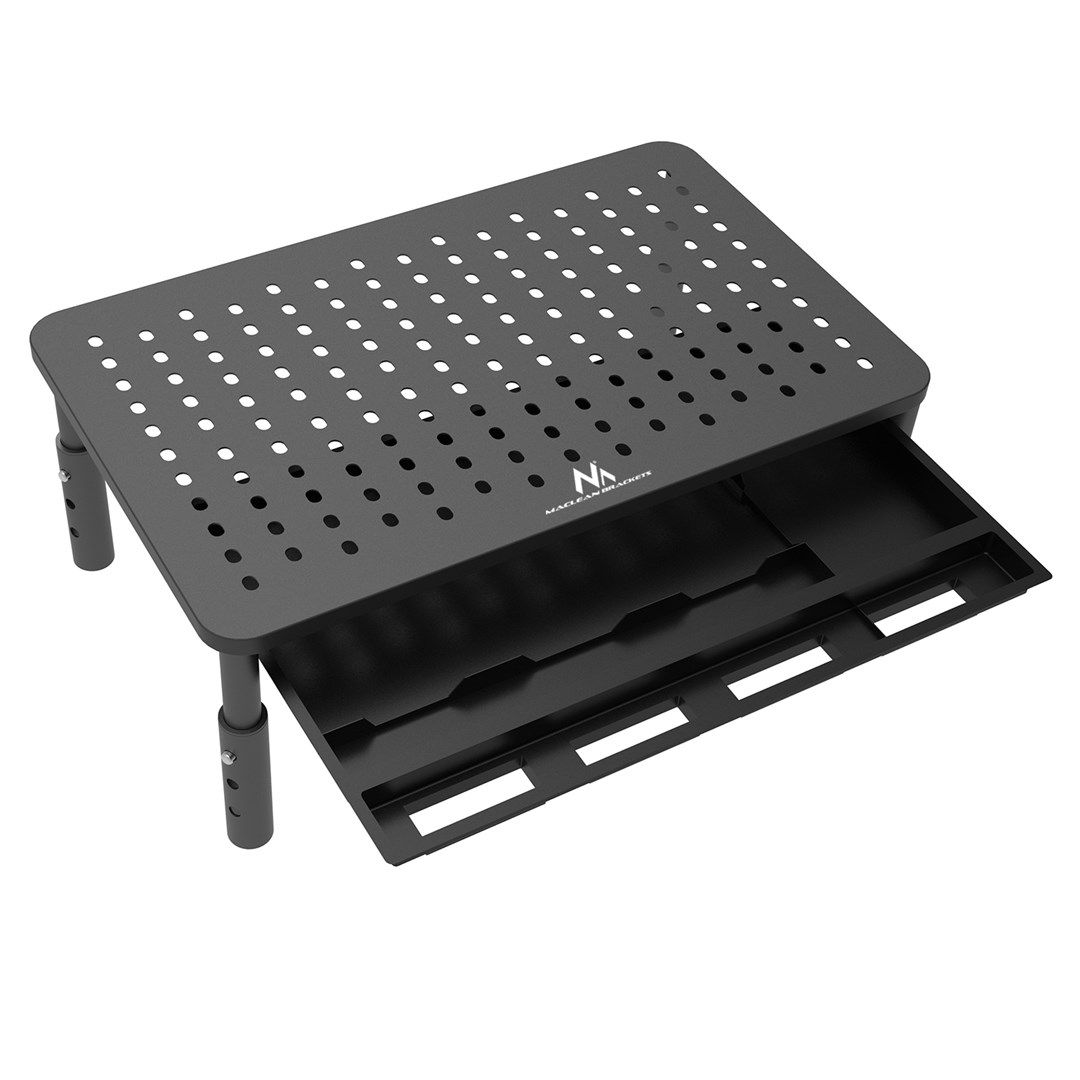 Maclean MC-946 Monitor Laptop Stand 13  - 32  3-Level Height Adjustment with Drawer up to 20kg Sturdy Vented_8