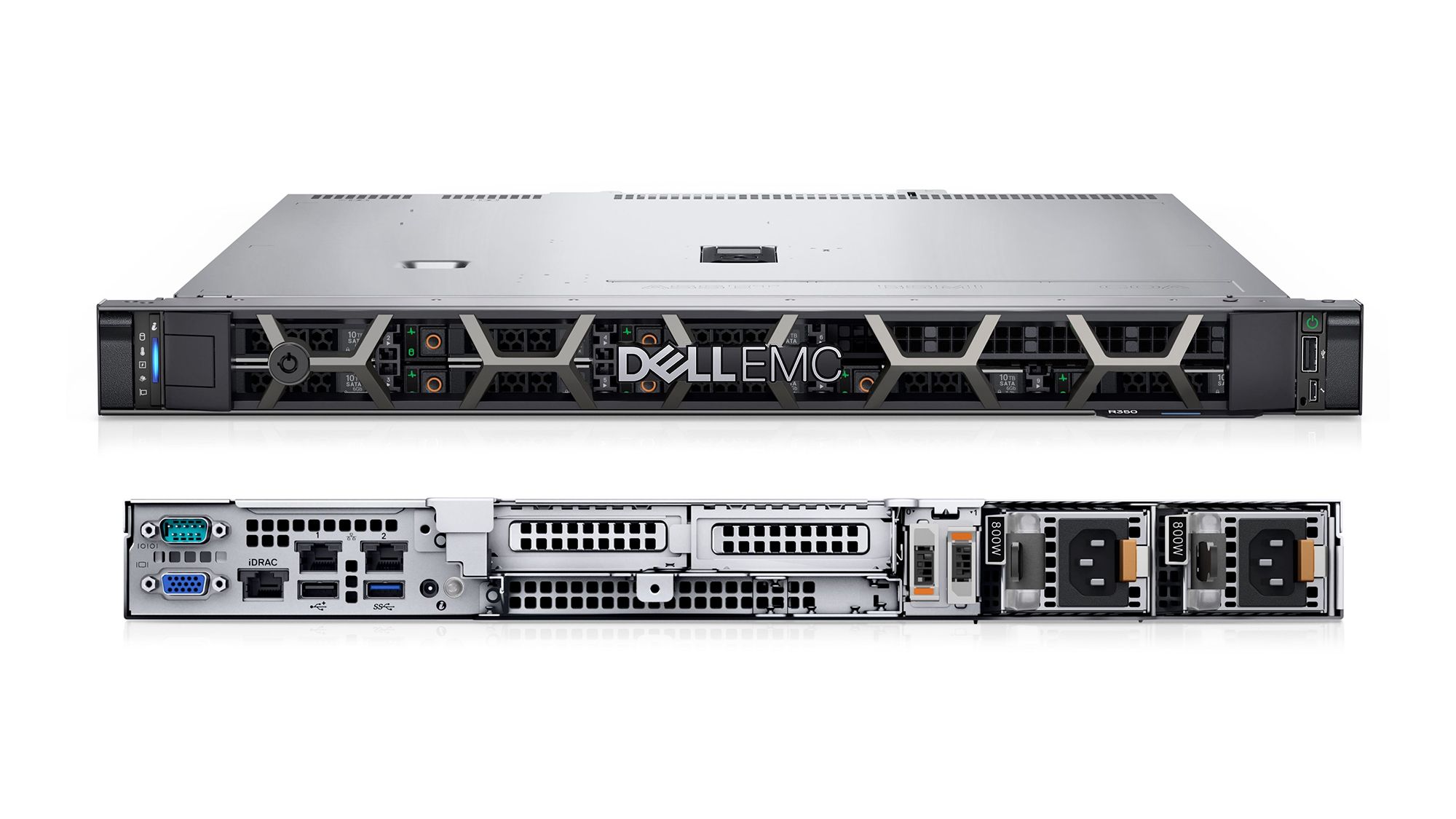 DELL PowerEdge R350 servere 960 Giga Bites Cabinet metalic (1U) Intel Xeon E E-2336 2,9 GHz 16 Giga Bites DDR4-SDRAM 700 W_6