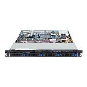 Server GIGABYTE R123-X00-AA01, Rack 1U, fara procesor,  Intel socket 1700  max 95 W, fara memorie, 4 x LFF, 400 W
