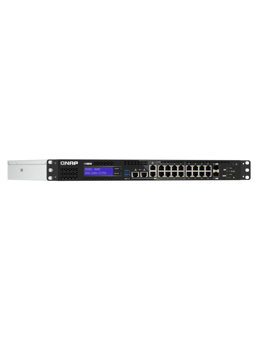 QNAP QGD-1602 Gestionate L2 Gigabit Ethernet (10/100/1000) 1U Negru, Gri_2