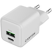 CANYON charger CU20AC GaN 20W 1xPD 1xQC EU White_2