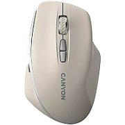 CANYON mouse MW-21 BlueLED 7buttons Wireless Cosmic Latte