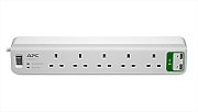 ESSENTIAL SURGEARREST 5 OUTLETS/5V 2.4A 2 USB CHARGER 230V_3