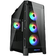 COUGAR DUOFACE PRO RGB Black, Mid Tower, 3x 120 ARGB Fans, RGB Button, Tempered Glass, Mini ITX / Micro ATX / ATX / CEB / E-ATX, USB 3.0 x 2, USB 2.0 x 1, Type C Gen 2, 4 Pole Headset Audio Jack_2