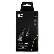 Green Cell KABGC24 lightning cable 0.3 m Black