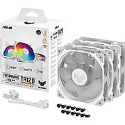 Ventilatoare Carcasa ASUS TUF GAMING TR120 ARGB ALB REVERSE 3IN1, dimensiune ventilatoare 120mm, viteza 2000 RPM +/- 10%, Airflow: 76.3 CFM, Presiune Statica: 2.75 mm-H2O, Nivel de zgomot: 29dBA AURA SYNC_5