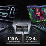 Ładowarka wieloportowa Anker Prime GaN 2x USB-A 4x USB-C PD 200W Czarna