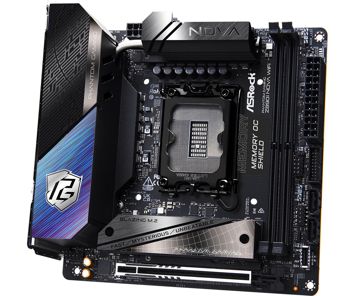 Placa de Baza ASROCK Z890I NOVA WIFI LGA1851, 2x DDR5, 1x HDMI 2x Intel Thunderbolt 4, 1x PCIE 5.0 x16, 4x M.2, 2x SATA 6GB/s, Mini-ITX_5