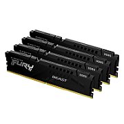 Memorie Kingston FURY Beast 128 GB DDR5 5200 MHz CL40, kit 4 x 32 GB, XMP 3.0, Negru