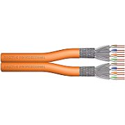 DIGITUS Instal-kab Cat7  S/FTP tw.Pair 1000m orange AWG23/1 (Speditionsversand)