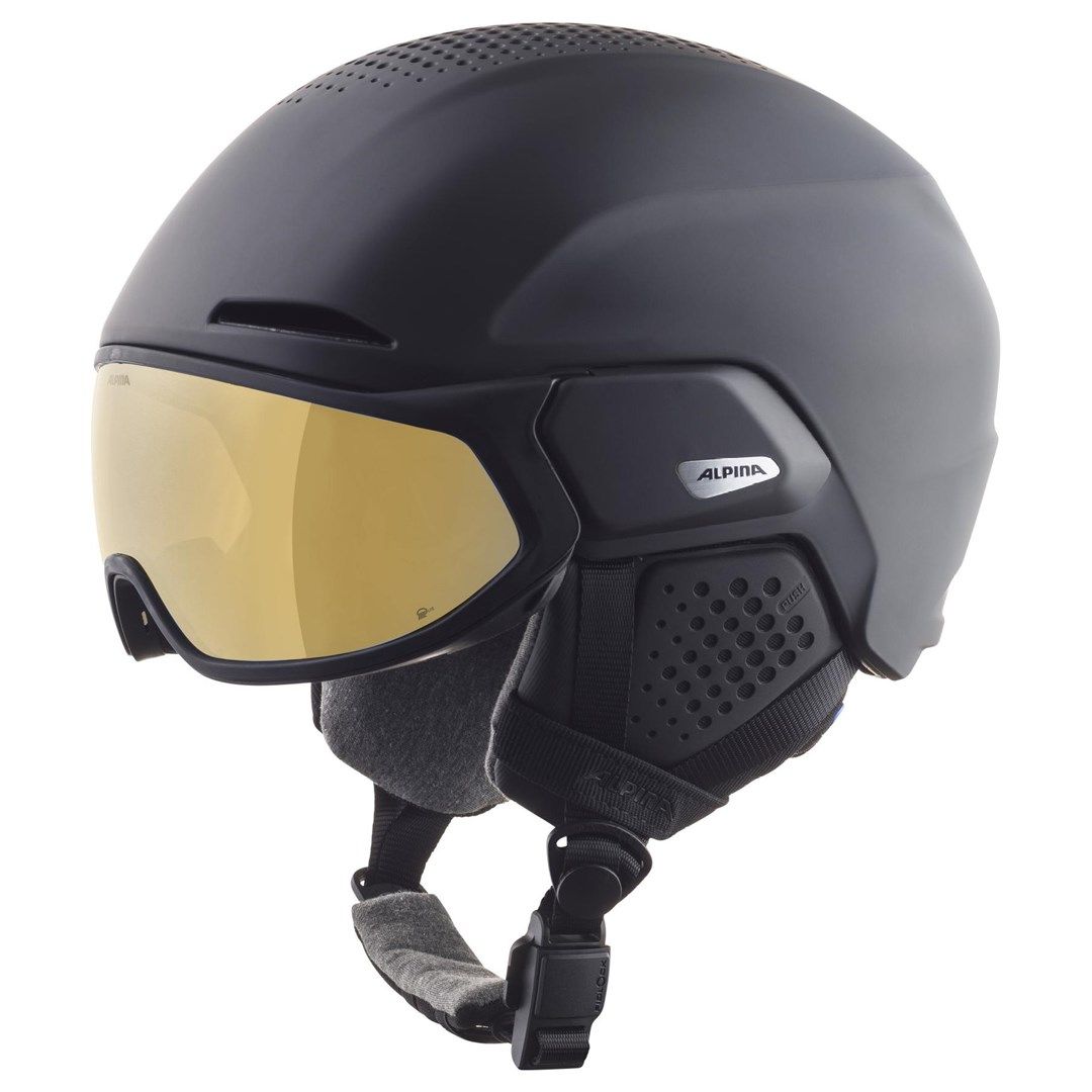 Alpina winter helmet ALTO Q-Lite Black Matt (Gold Mirror) 59-63_4