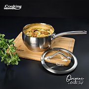 CASEROLA INOX+ CAPAC 16X9 CM, 1.8 L, NICOLAI TAND, COOKING BY HEINNER