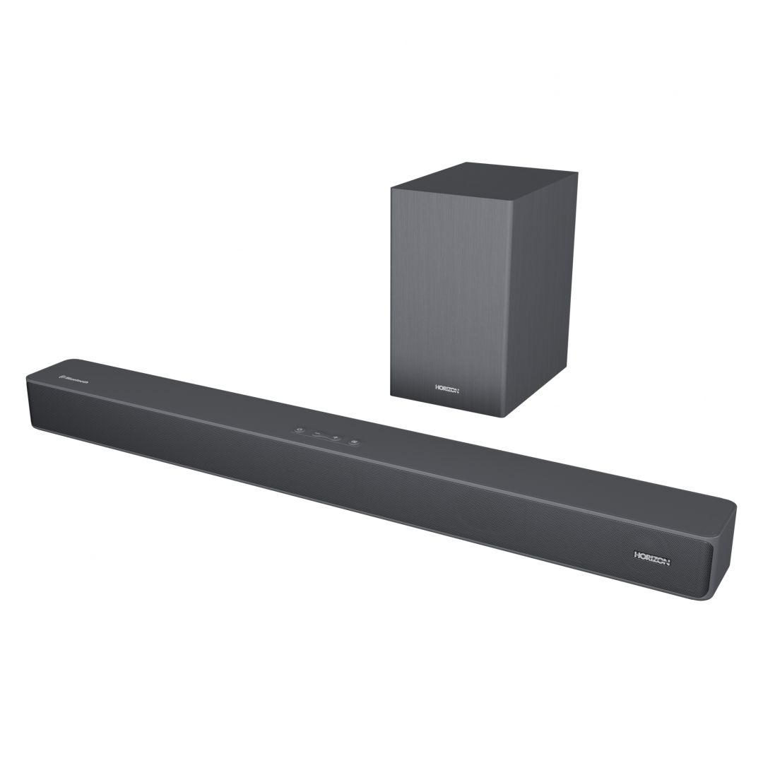 SOUNDBAR HORIZON HAV-S2630W / System 2.1 / Max Audio Power 110W (30W x2 + 50W) / Wireless Subwoofer / Digital Optical / AUX (3.5mm) / HDMI-ARC (CEC) / BT 5.4 / USB Playback / DOT-Matrix Display / Remote + Button Keys / Impedance: 4Ω x2 + 4Ω / Signal to Noise Ratio (SNR): 73dB / Wall- Mount Ready /_4