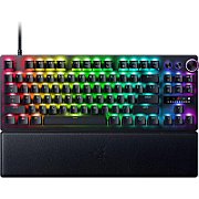 Tastatura Razer BlackWidow V4 Pro 75% ISO, wireless, bluetooth, cu fir, layout US, tip switch Razer™ Mechanical Switches Gen-3 (Tactile), iluminare Razer Chroma™ RGB, conectivitate wireless (2.4 GHz), bluetooth 5.1, sau Type-C, include wrist-rest magnetic, negru_1