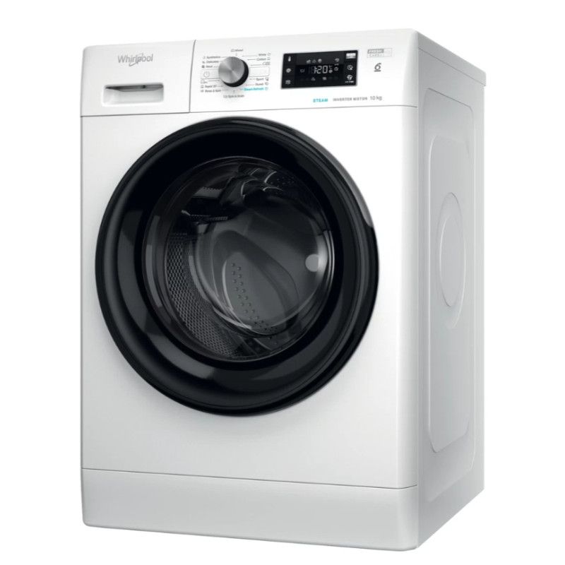 Whirlpool Washing machine | FFB 10469 BV EE | Energy efficiency class A | Front loading | Washing capacity 10 kg | 1351 RPM | Depth 60.5 cm | Width 59.5 cm | Display | LED | White_2