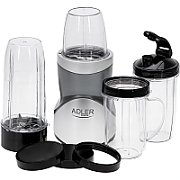 Adler Blender Smoothie Set | AD 4084 | Tabletop | 1200 W | Jar material BPA-Free | Jar capacity 0.3+0.5+0.5+0.7 L | Ice crushing | Stainless Steel_1